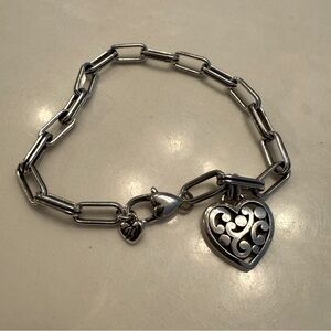 Brighton Chain Bracelwt with Heart Charm